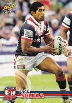 2009 Select NRL Champions #171 Iosia Soliola Front